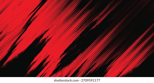 black red dragon decal brush fire volcano lava sakura Asia Japan anime style illustration sporty background banner style illustration. modern