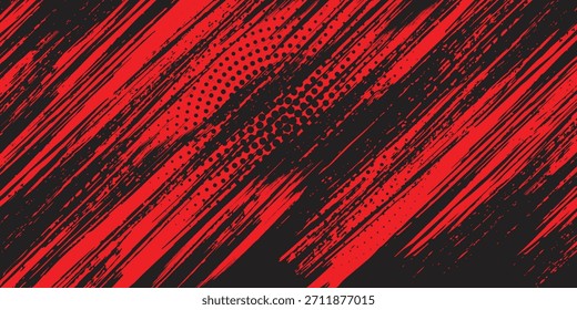 black red dragon decal brush fire volcano lava sakura Asia Japan anime style illustration sporty background banner style illustration.