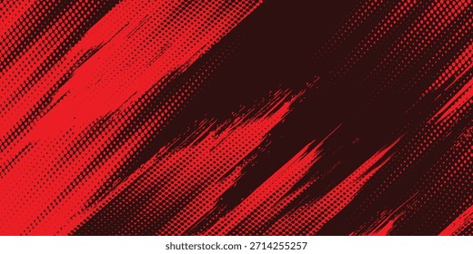 black red dragon decal brush fire volcano lava sakura Asia Japan anime style illustration sporty background banner style illustration.
