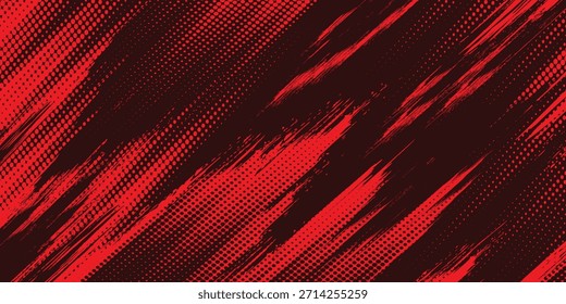 black red dragon decal brush fire volcano lava sakura Asia Japan anime style illustration sporty background banner style illustration. modern