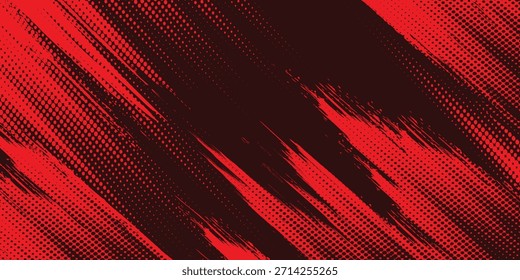 black red dragon decal brush fire volcano lava sakura Asia Japan anime style illustration sporty background banner style illustration.