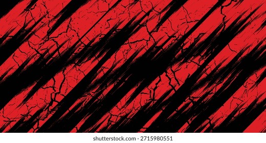 negro rojo dragón calcomanía pincel fuego volcán lava sakura Asia Japón anime estilo ilustración fondo deportivo.moderno