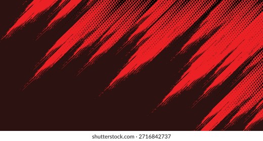 black red dragon decal brush fire volcano lava sakura Asia Japan anime style illustration sporty background banner style illustration. modern