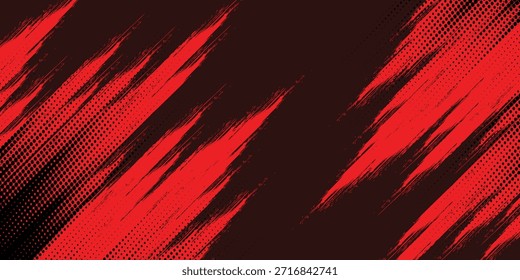 black red dragon decal brush fire volcano lava sakura Asia Japan anime style illustration sporty background banner style illustration. modern