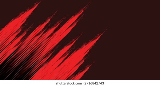 black red dragon decal brush fire volcano lava sakura Asia Japan anime style illustration sporty background banner style illustration. modern