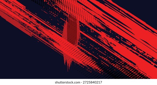 negro rojo dragón calcomanía pincel fuego volcán lava sakura Asia Japón anime estilo ilustración fondo deportivo Anuncio estilo Ilustración vectorial.