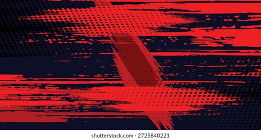 negro rojo dragón calcomanía pincel fuego volcán lava sakura Asia Japón anime estilo ilustración fondo deportivo Anuncio estilo Ilustración vectorial.