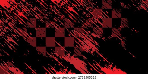 preto dragão vermelho decalque escova fogo vulcão lava sakura Ásia Japão estilo anime ilustração sporty fundo. moderno