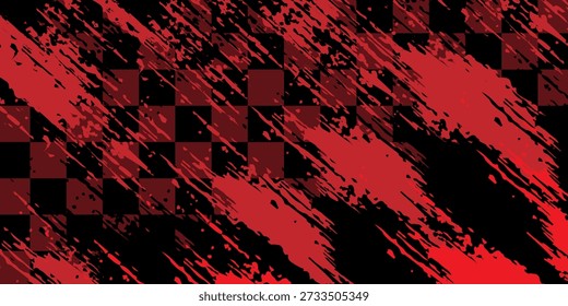 negro rojo dragón calcomanía pincel fuego volcán lava sakura Asia Japón anime estilo ilustración de fondo deportivo. moderno