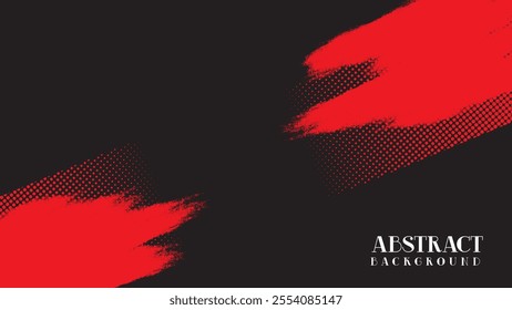 Black and red duotone abstract grunge background