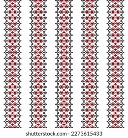 black and red ethnic pattern