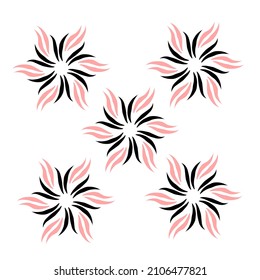 black and red floral pattern wallpaper
