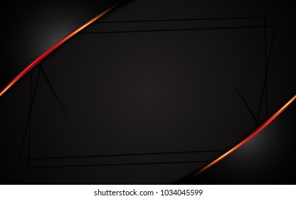 black red frame template carbon sports design background eps 10 vector