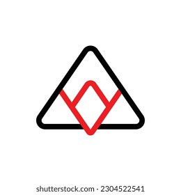 diseño de plantillas de ilustración de vectores con logotipo mínimo geométrico negro y rojo
