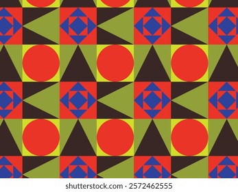 Black and red geometric shape carpet background 