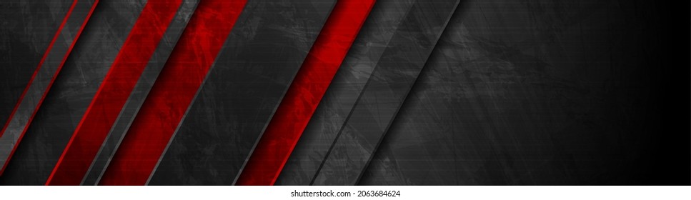 Black red geometric stripes
