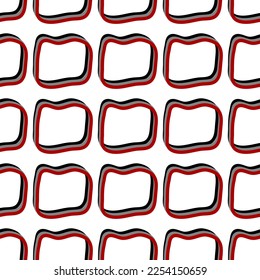 black red gray curve rectangle seamless pattern