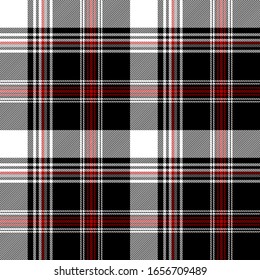 Tartán moderno negro, rojo, gris y blanco recubre un estilo escocés sin fisuras.Textura de tartán, mantel, manteles, ropa, pantalones, vestidos, papel, ropa de cama, mantas y otros productos textiles.
