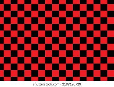 Black And Red Grid Pattern Background Vector.