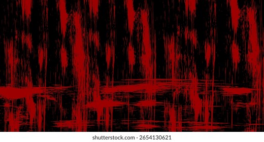 Black and red grunge texture. Scary red black scary background
