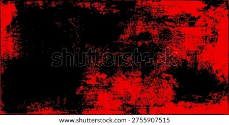 Black and red grunge texture. Scary red black scary background	