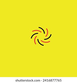 Black and red black hole in front of the background