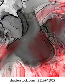 Black red ink brush stroke on white background. Design element. Vector illustration of grunge wave stains. Vector brushes illustration.