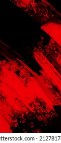 Fondo del trazo de pincel rojo negro. elemento JDesign. Ilustración vectorial de manchas de grano. El vector pinza la ilustración.