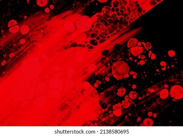 Fondo del trazo de pincel rojo negro. elemento JDesign. Ilustración vectorial de manchas de grano. El vector pinza la ilustración.