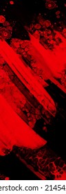 Black red ink brush stroke background. JDesign element. Vector illustration of grunge stains. Vector brushes illustration.