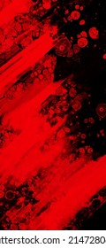 Black red ink brush stroke background. JDesign element. Vector illustration of grunge stains. Vector brushes illustration.