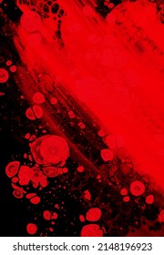 Black red ink brush stroke background. JDesign element. Vector illustration of grunge stains. Vector brushes illustration.