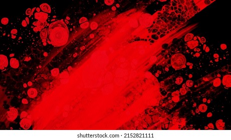 Fondo del trazo de pincel rojo negro. elemento JDesign. Ilustración vectorial de manchas de grano. El vector pinza la ilustración.