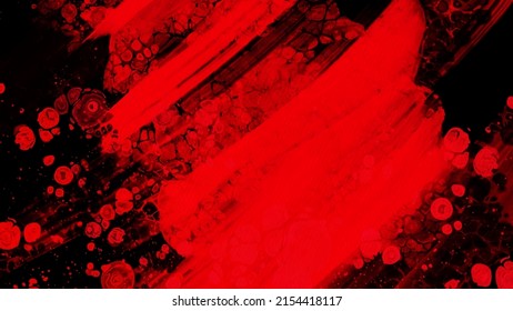 schwarz-roter Pinselstrich, Hintergrund. JDesign-Element. Vektorgrafik von Grunge-Flecken. Vektorbürsten-Illustration.