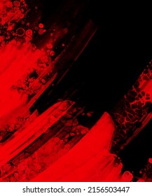 Fondo del trazo de pincel rojo negro. elemento JDesign. Ilustración vectorial de manchas de grano. El vector pinza la ilustración.