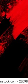 Fondo del trazo de pincel rojo negro. elemento JDesign. Ilustración vectorial de manchas de grano. El vector pinza la ilustración.