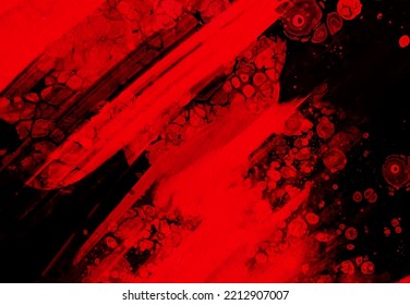 Black red ink brush stroke background. JDesign element. Vector illustration of grunge stains. Vector brushes illustration.
