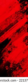 Fondo del trazo de pincel rojo negro. elemento JDesign. Ilustración vectorial de manchas de grano. El vector pinza la ilustración.