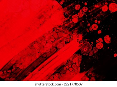 Black red ink brush stroke background. JDesign element. Vector illustration of grunge stains. Vector brushes illustration.
