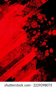 Black red ink brush stroke background. JDesign element. Vector illustration of grunge stains. Vector brushes illustration.