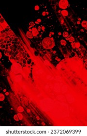 Fondo del trazo de pincel rojo negro. elemento JDesign. Ilustración vectorial de manchas de grano. El vector pinza la ilustración.