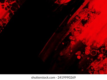 Black red ink brush stroke background. JDesign element. Vector illustration of grunge stains. Vector brushes illustration.