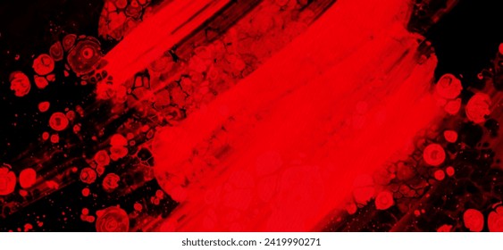 Fondo del trazo de pincel rojo negro. elemento JDesign. Ilustración vectorial de manchas de grano. El vector pinza la ilustración.