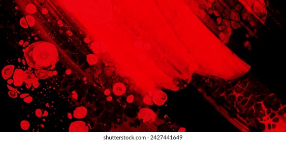 Black red ink brush stroke background. JDesign element. Vector illustration of grunge stains. Vector brushes illustration.