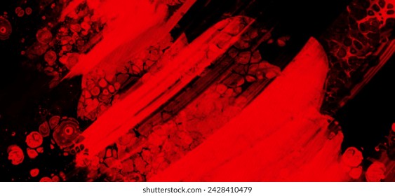 Black red ink brush stroke background. JDesign element. Vector illustration of grunge stains. Vector brushes illustration.