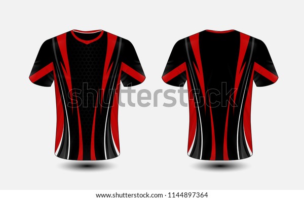 t shirt black and red