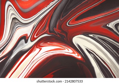 Black and Red Liquid marble texture background