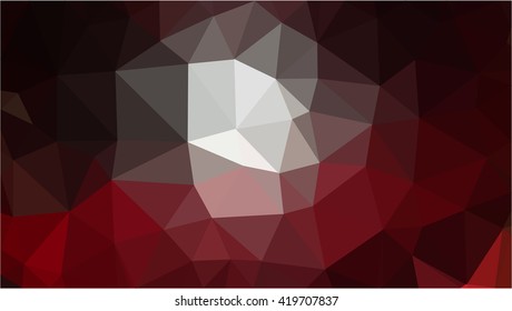 Black red low poly abstract background