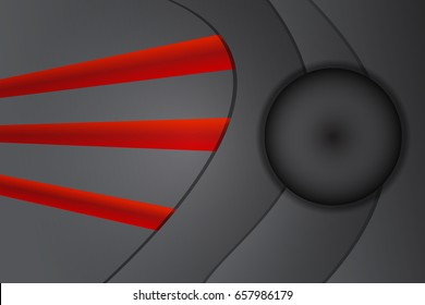 Black and red metallic background.