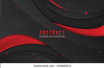 Black and Red Modern Abstract Background